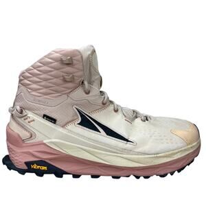 Altra Olympus 5 Hike Mid GTX Gore-Tex Mens 12.5 Sand Beige Pink Trail Boots
